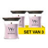Aanbieding: Woodwick Geurkaars Cherry Blossom & Vanilla Mini Hourglass (3 stuks à 90 g) SWO00084 - 1