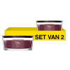 Aanbieding: Woodwick Geurkaars Dark Cherry Ellipse (2 stuks à 454 g) SWO00086 - 1
