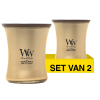 Aanbieding: Woodwick Geurkaars Sparkling Pomelo Medium Hourglass (2 stuks à 275 g) SWO00113 - 1