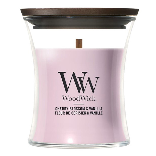 Woodwick Geurkaars Cherry Blossom & Vanilla Mini Hourglass (90 g) SWO00028 - 1