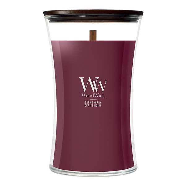Woodwick Geurkaars Dark Cherry Large Hourglass (610 g) SWO00049 - 1