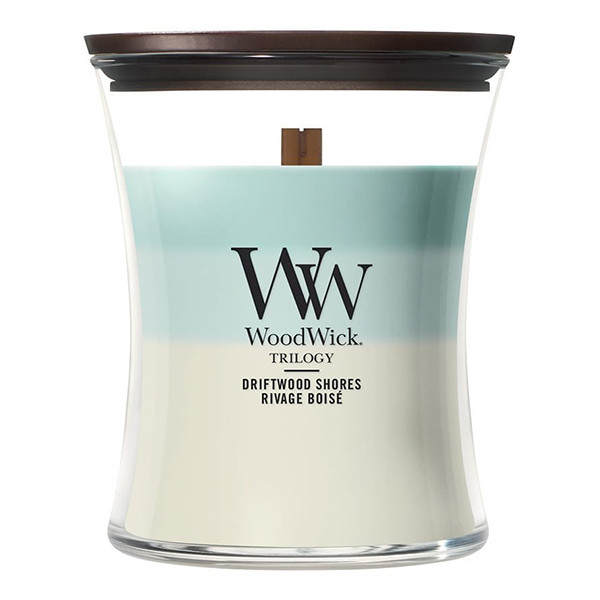 Woodwick Geurkaars Driftwood Shores Trilogy Medium Hourglass (275 g) SWO00068 - 1