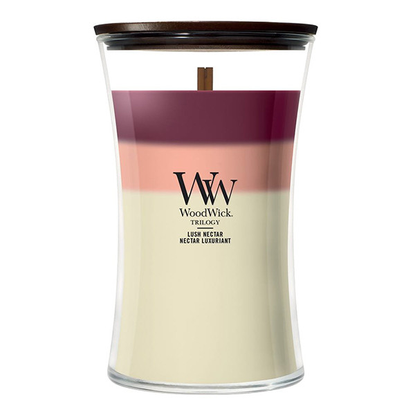Woodwick Geurkaars Lush Nectar Large Trilogy Hourglass (610 g) SWO00073 - 1