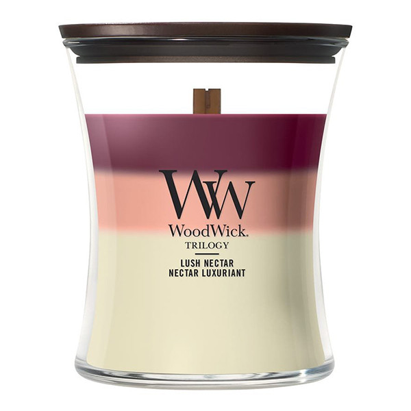 Woodwick Geurkaars Lush Nectar Trilogy Medium Hourglass (275 g) SWO00070 - 1