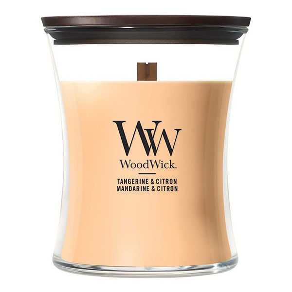 Woodwick Geurkaars Tangerine & Citron Medium Hourglass (275 g) SWO00039 - 1