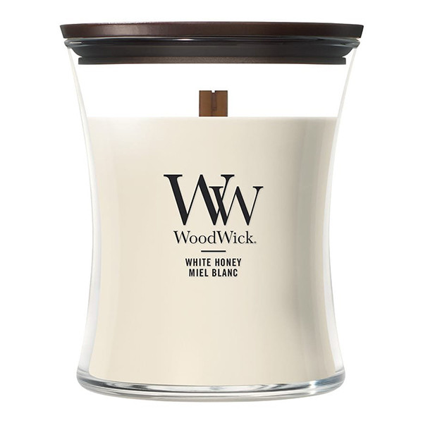 Woodwick Geurkaars White Honey Medium Hourglass (275 g) SWO00040 - 1