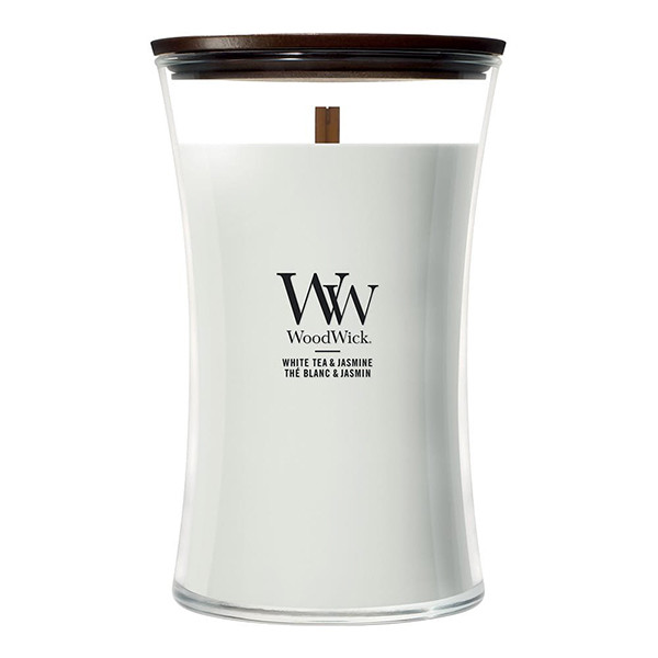 Woodwick Geurkaars White Tea & Jasmine Large Hourglass (610 g) SWO00056 - 1