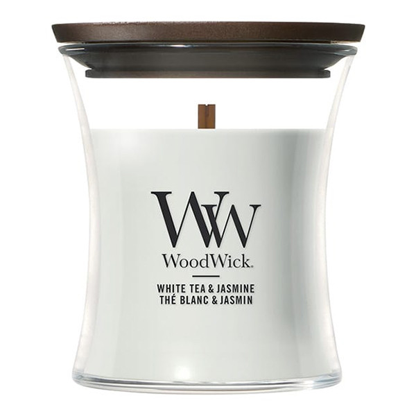 Woodwick Geurkaars White Tea & Jasmine Mini Hourglass (90 g) SWO00032 - 1