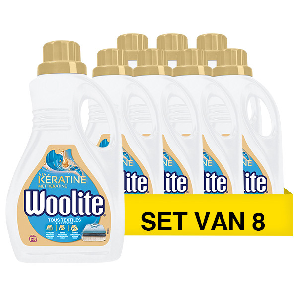 Woolite Aanbieding: Woolite Vloeibaar Wasmiddel Universeel 1,5 Liter (8 flessen - 200 wasbeurten)  SWO00018 - 1