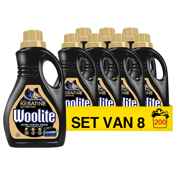 Woolite Aanbieding: Woolite Vloeibaar Wasmiddel Zwarte Was 1,5 Liter (8 flessen - 200 wasbeurten)  SWO00016 - 1