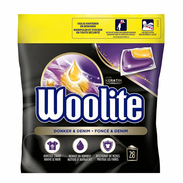 Woolite Donker & Denim Wascapsules (28 stuks)  SWO00023 - 1