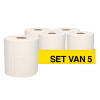 Aanbieding: 5x WypAll L10 Essential Wegwerp Poetsdoeken Centerfeed 7276 Wit (6 rollen - 300 m) SWY00026 - 1