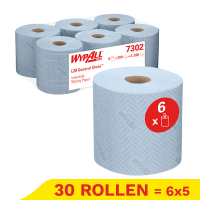 Aanbieding: 5x WypAll L20 Centerfeed 7302 Blauw (6 rollen) SWY00031