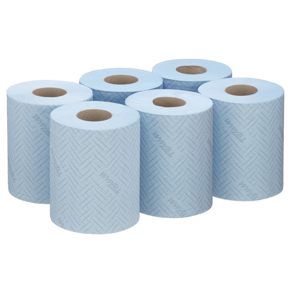 WypAll L10 1-laags Poetsdoeken 6220 Centerfeedrol Blauw (6 rollen) SWY00006 - 2