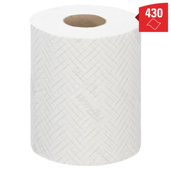 WypAll L10 1-laags Poetsdoeken 6222 -  Centerfeedrol, Wit (6 rollen)  SWY00007 - 3