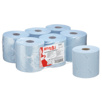 WypAll L10 Papieren Reinigingsdoeken 7255, Blauw (6 rollen)  SWY00001