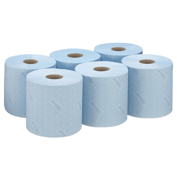 WypAll L10 Papieren Reinigingsdoeken 7255, Blauw (6 rollen)  SWY00001 - 2