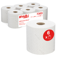 WypAll  L20 Centerfeed 7303, Wit (6 rollen)  SWY00008
