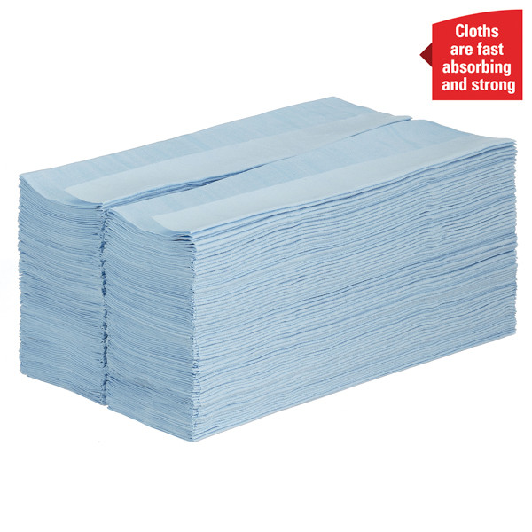 WypAll X60 General Clean Poetsdoeken 8370, Blauw (200 doeken)  SWY00013 - 4