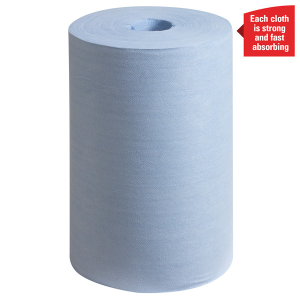 WypAll X60 General Clean Poetsdoeken 8380 Blauw (150 doeken) SWY00012 - 3