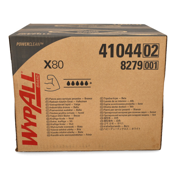 WypAll X80 Power Clean Poetsdoeken 8279, Wit  (160 doeken) SWY00016 - 2