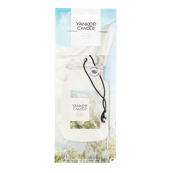 Yankee Candle 2D Car Jar Air Freshener Clean Cotton SYA00315 - 1
