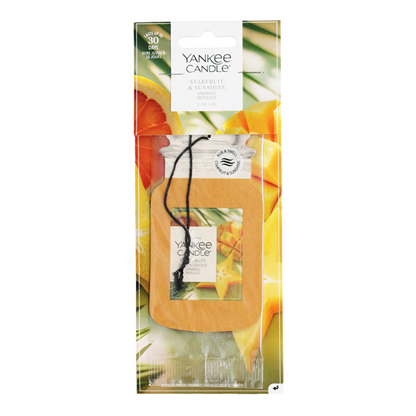 Yankee Candle 2D Car Jar Air Freshener Starfruit & Sunshine SYA00325 - 1