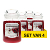 Aanbieding: Yankee Candle Home Inspiration Large Jar Candle Cherry Vanilla (4 stuks à 538 g)