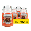 Aanbieding: Yankee Candle Home Inspiration Large Jar Candle Chocolate Orange (4 stuks à 538 g)