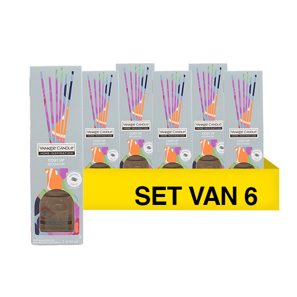 Aanbieding: Yankee Candle Home Inspiration Reed Diffuser Cosy Up (6 stuks à 90 ml) SYA00004 Aanbieding: Yankee Candle Home Inspiration Reed Diffuser Cosy Up (6 stuks à 90 ml) SYA00004 - 1