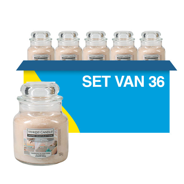 Aanbieding: Yankee Candle Home Inspiration Small Jar Candle  Calming Cabana (36 stuks à 104 g) SYA00046 Aanbieding: Yankee Candle Home Inspiration Small Jar Candle  Calming Cabana (36 stuks à 104 g) SYA00046 - 1