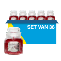 Aanbieding: Yankee Candle Home Inspiration Small Jar Candle Cherry Vanilla (36 stuks à 104 g) SYA00048 Aanbieding: Yankee Candle Home Inspiration Small Jar Candle Cherry Vanilla (36 stuks à 104 g) SYA00048