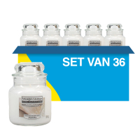 Aanbieding: Yankee Candle Home Inspiration Small Jar Candle White Linen & Lace (36 stuks à 104 g) SYA00064 Aanbieding: Yankee Candle Home Inspiration Small Jar Candle White Linen & Lace (36 stuks à 104 g) SYA00064