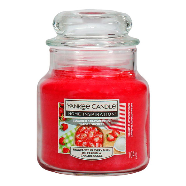 Yankee Candle Home Inspiration Small Geurkaars Sugared Strawberries (104 g) SYA00073 - 1