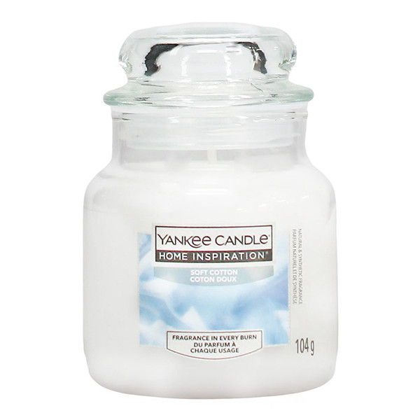 Yankee Candle Home Inspiration Small Jar Candle Soft Cotton (104 g) SYA00057 - 1