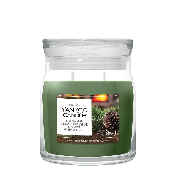 Yankee Candle Signature Medium Jar Balsam & Cedar Fireside (368 g) SYA00226 - 1