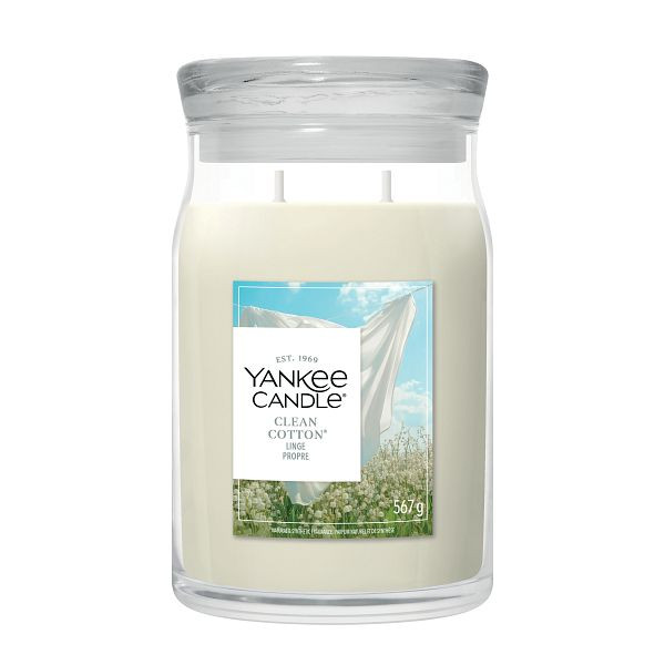 Yankee Candle Signature Large Jar Clean Cotton (567 g) SYA00250 - 1