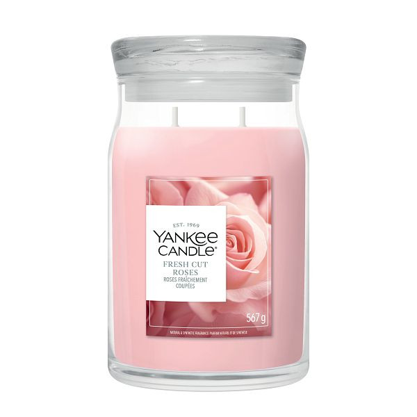 Yankee Candle Signature Large Jar Fresh Cut Roses (567 g) SYA00253 - 1