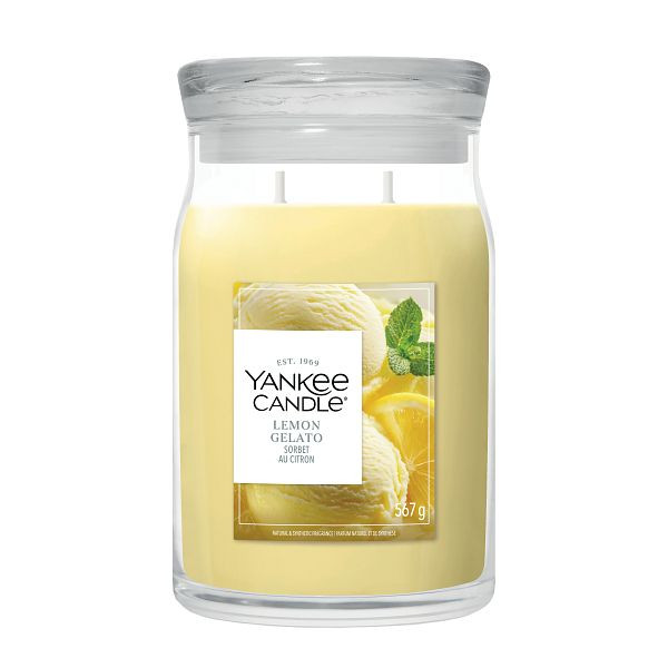 Yankee Candle Signature Large Jar Lemon Gelato (567 g) SYA00256 - 1