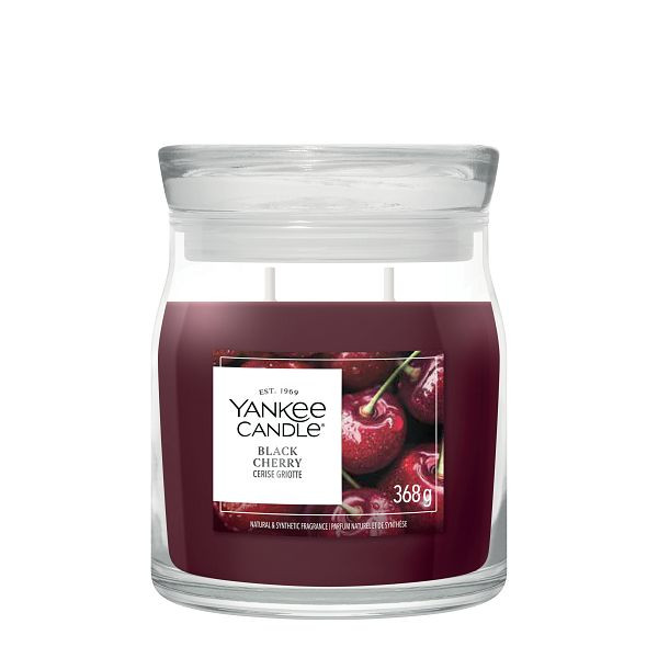 Yankee Candle Signature Medium Jar Black Cherry (368 g) SYA00228 - 1
