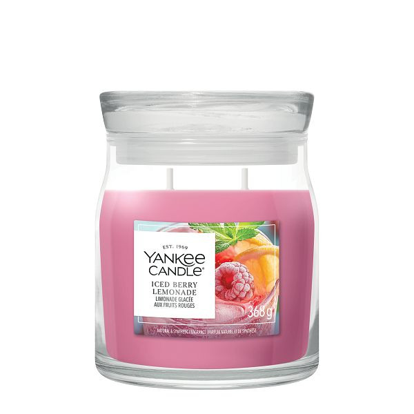 Yankee Candle Signature Medium Jar Iced Berry Lemonade (368 g) SYA00233 - 1