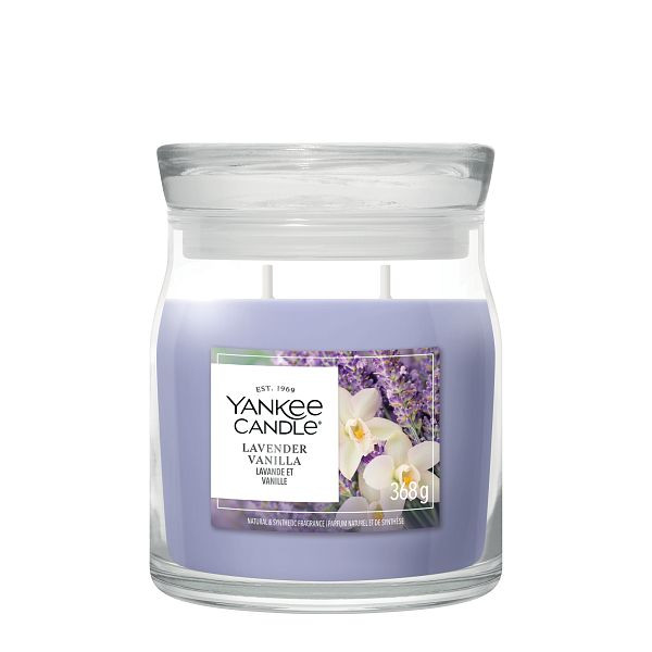 Yankee Candle Signature Medium Jar Lavender Vanilla (368 g) SYA00234 - 1