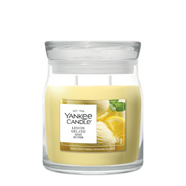 Yankee Candle Signature Medium Jar Lemon Gelato (368 g) SYA00235 - 1