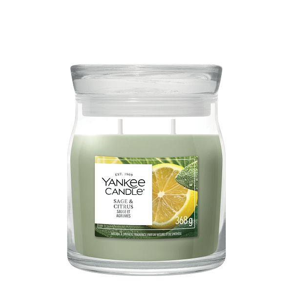 Yankee Candle Signature Medium Jar Sage & Citrus (368 g) SYA00241 - 1