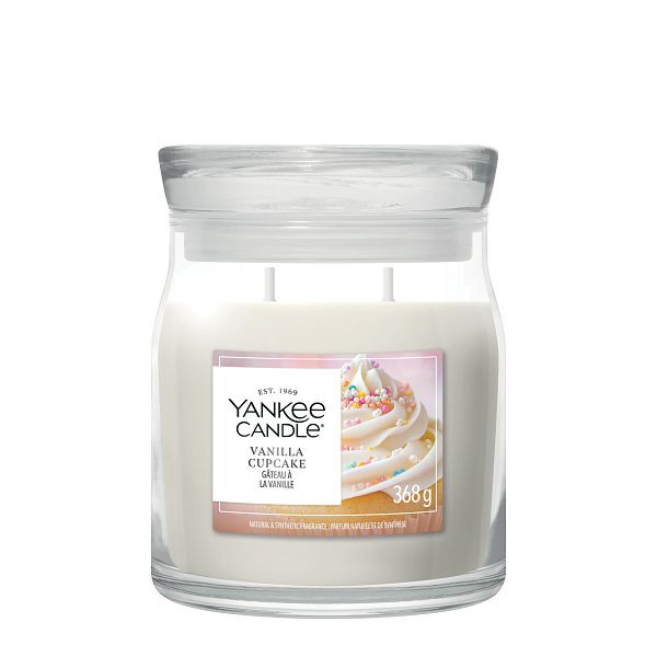 Yankee Candle Signature Medium Jar Vanilla Cupcake (368 g) SYA00244 - 1