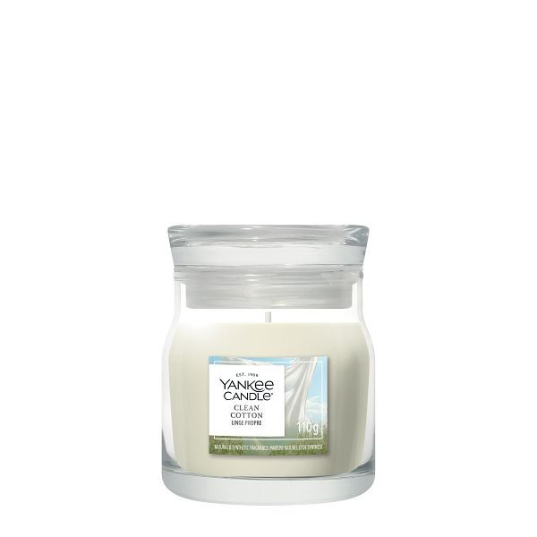 Yankee Candle Signature Small Jar Candle Clean Cotton (110 g) SYA00207 - 1
