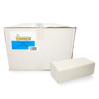Z-vouw handdoeken 1-laags | 25 pakken | 123schoon-huismerk | Geschikt voor Tork H3 dispenser SDR02084