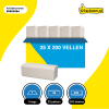 Z-vouw handdoeken 1-laags | 25 pakken | 123schoon huismerk | Geschikt voor Tork H3 dispenser SDR02084 - 3