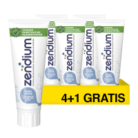 4 + 1 gratis Zendium Fresh+White tandpasta (75 ml) SZE01048