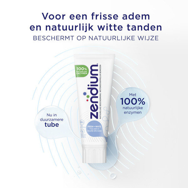 Zendium Tandpasta Fresh+White (75 ml)  SZE01004 - 4